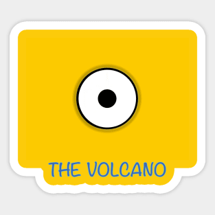 MINI YELLOW VOLCANO Sticker